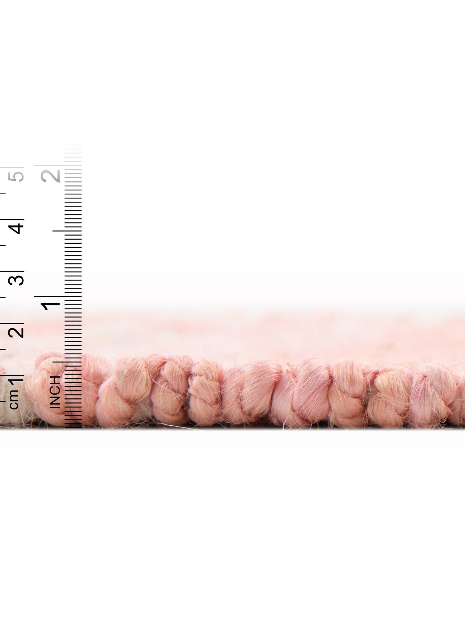 Blush Pink 2' 7 x 10' Lariat Runner Area Rug All Natural Jute & Wool With Cotton Backing Premium Carpet for Living Rooms, Dining, Office for Sale at Rug Engine