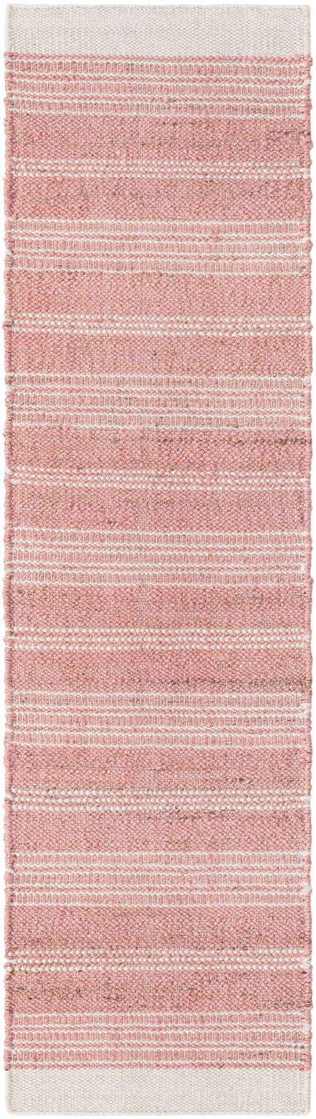 Blush Pink 2' x 8' Lariat Runner Area Rug All Natural Jute & Wool With Cotton Backing Premium Carpet for Living Rooms, Dining, Office for Sale at Rug Engine