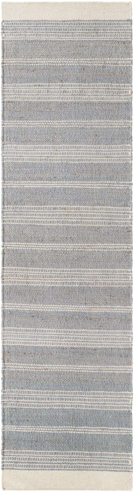 Gray 2' 7 x 10' Lariat Runner Area Rug All Natural Jute & Wool With Cotton Backing Premium Carpet for Living Rooms, Dining, Office for Sale at Rug Engine