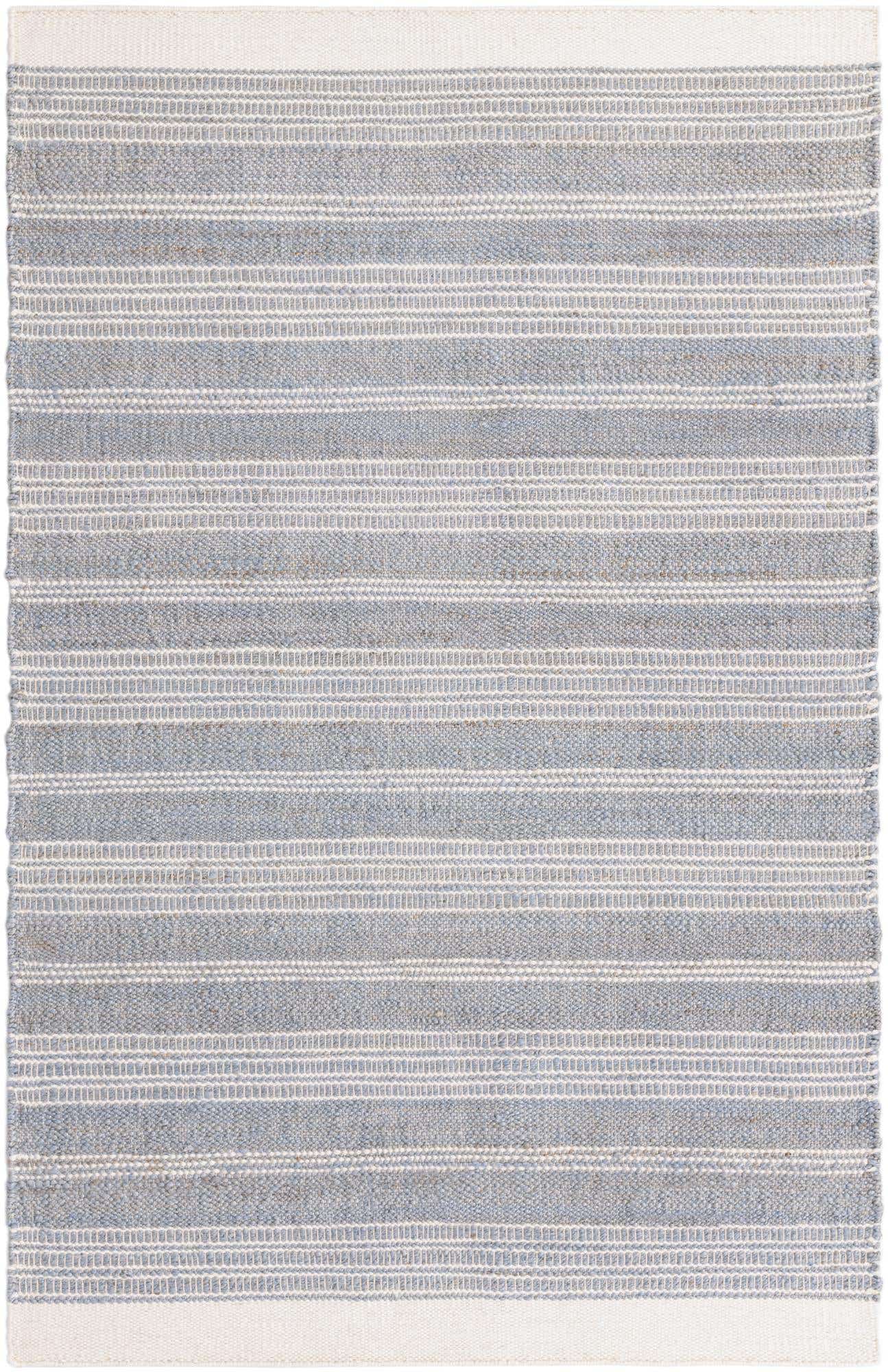 Gray 4' 1 x 6' 1 Lariat Rectangle Area Rug All Natural Jute & Wool With Cotton Backing Premium Carpet for Living Rooms, Dining, Office for Sale at Rug Engine