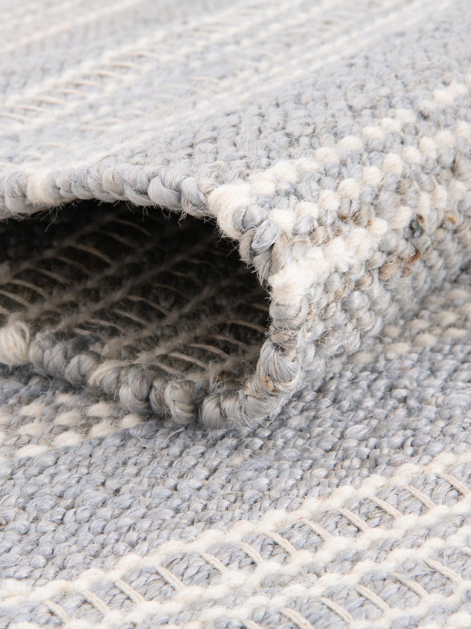 Gray 7' 10 x 10' Lariat Rectangle Area Rug All Natural Jute & Wool With Cotton Backing Premium Carpet for Living Rooms, Dining, Office for Sale at Rug Engine