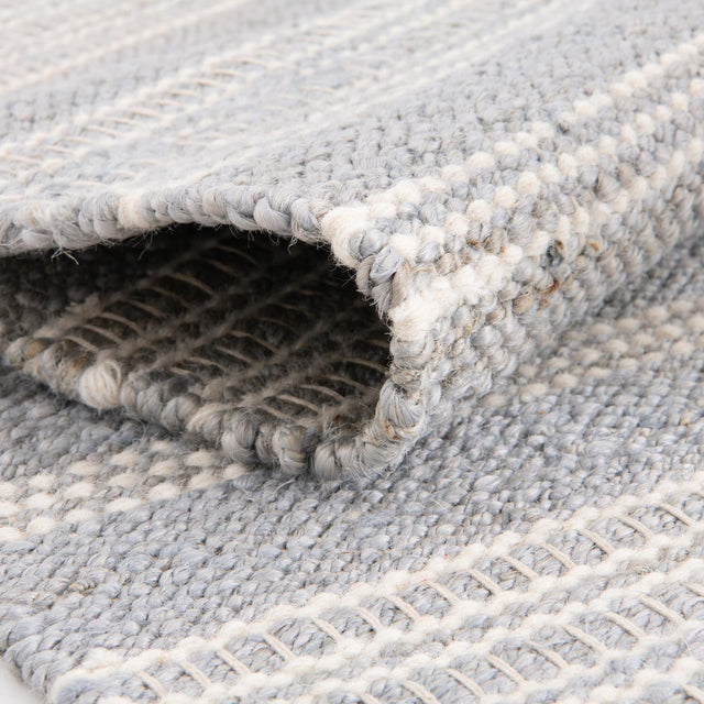 Gray 5' 1 x 8' Lariat Rectangle Area Rug All Natural Jute & Wool With Cotton Backing Premium Carpet for Living Rooms, Dining, Office for Sale at Rug Engine