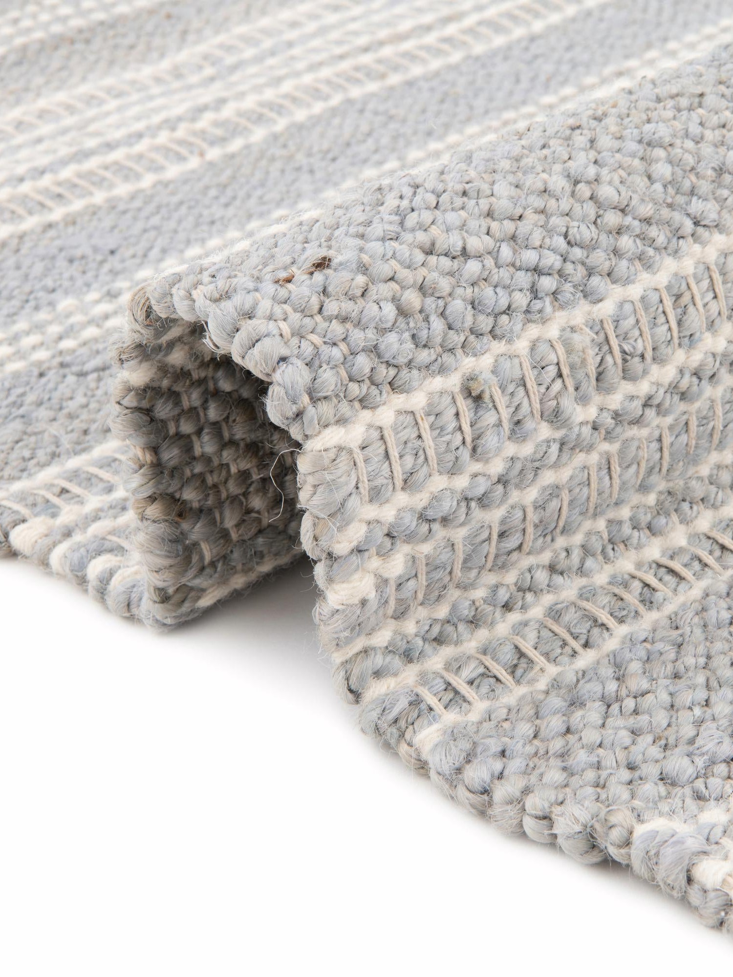 Gray 2' x 8' Lariat Runner Area Rug All Natural Jute & Wool With Cotton Backing Premium Carpet for Living Rooms, Dining, Office for Sale at Rug Engine