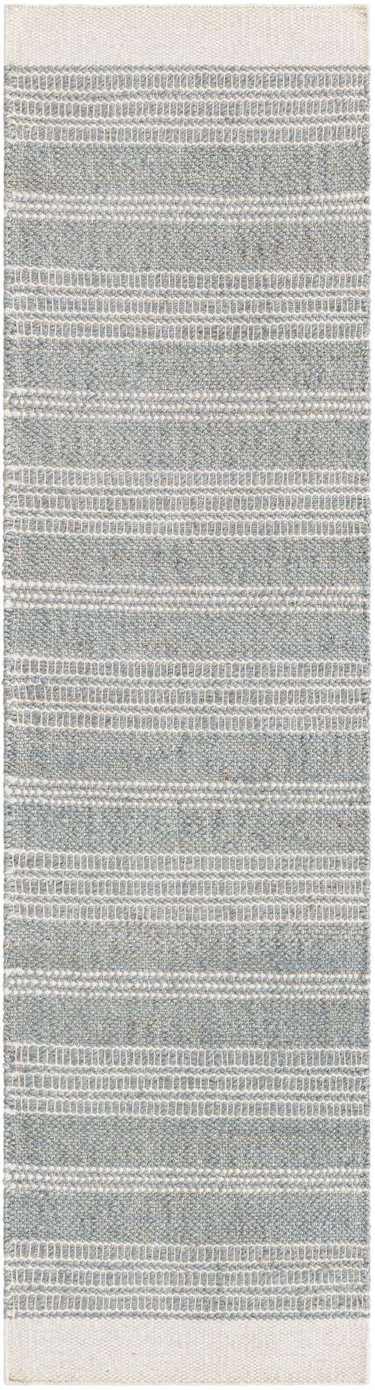 Gray 2' x 8' Lariat Runner Area Rug All Natural Jute & Wool With Cotton Backing Premium Carpet for Living Rooms, Dining, Office for Sale at Rug Engine