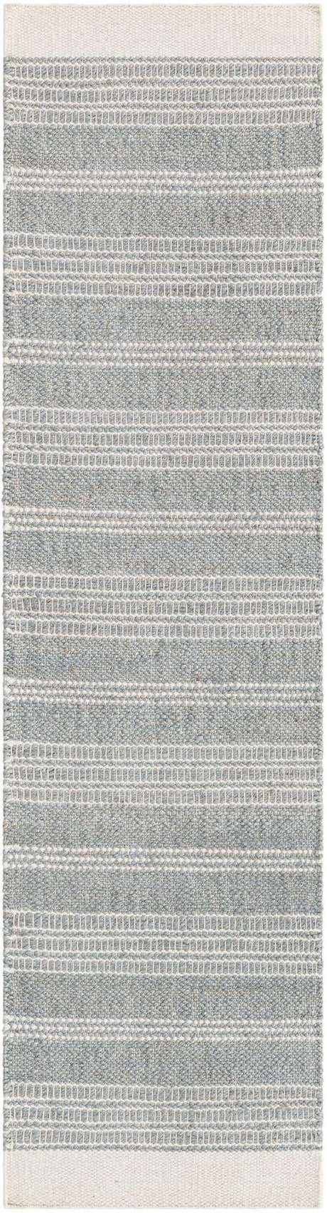 Gray 2' x 8' Lariat Runner Area Rug All Natural Jute & Wool With Cotton Backing Premium Carpet for Living Rooms, Dining, Office for Sale at Rug Engine