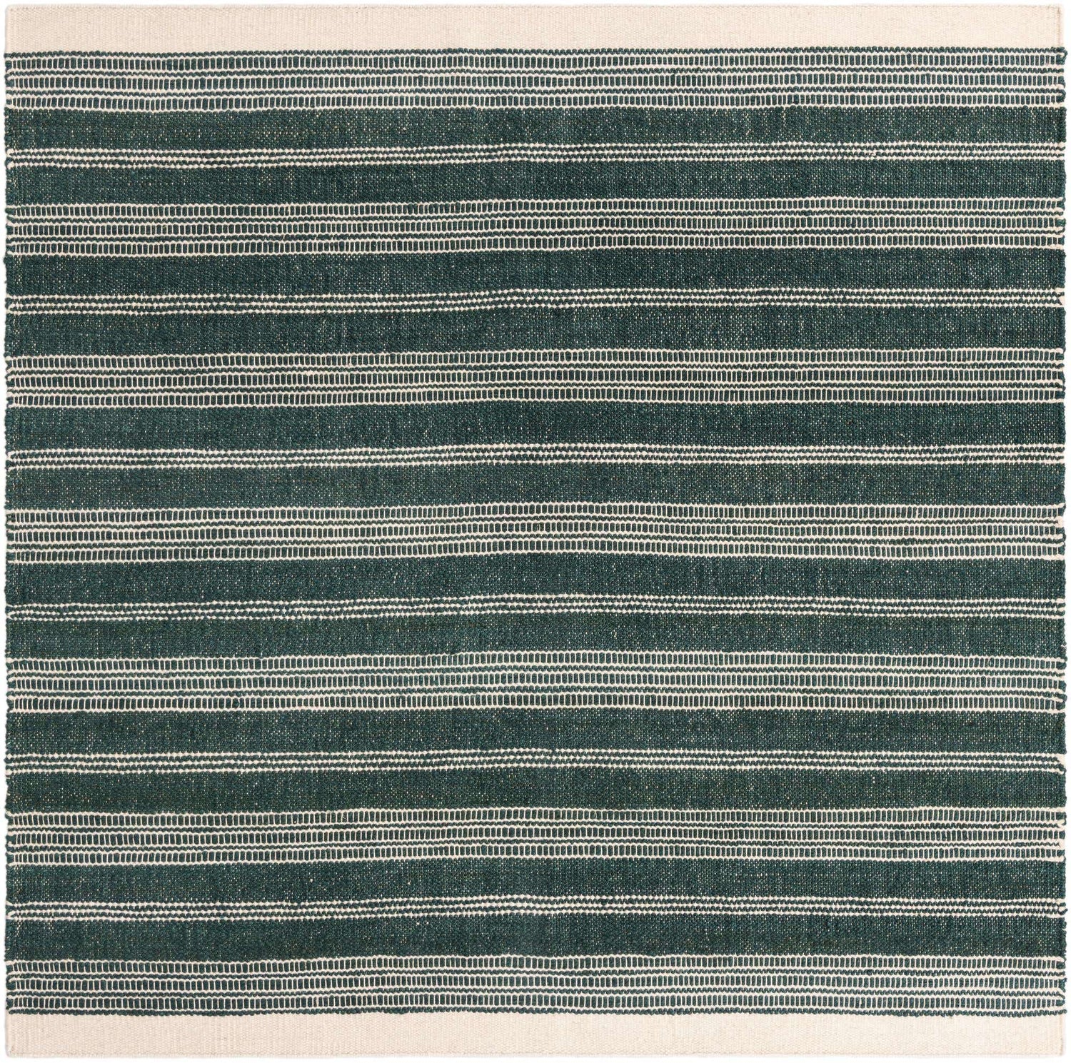 Hunter Green 10' x 10' Lariat Square Area Rug All Natural Jute & Wool With Cotton Backing Premium Carpet for Living Rooms, Dining, Office for Sale at Rug Engine