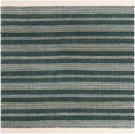 Hunter Green 10' x 10' Lariat Square Area Rug All Natural Jute & Wool With Cotton Backing Premium Carpet for Living Rooms, Dining, Office for Sale at Rug Engine