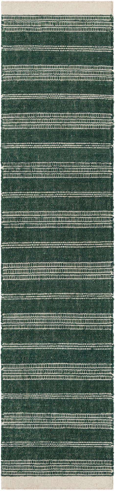 Hunter Green 2' 7 x 12' Lariat Runner Area Rug All Natural Jute & Wool With Cotton Backing Premium Carpet for Living Rooms, Dining, Office for Sale at Rug Engine