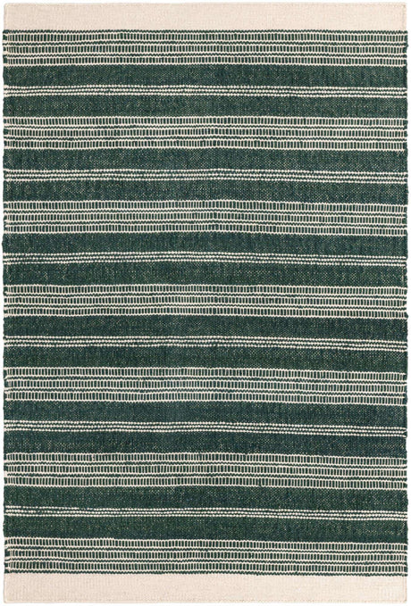 Hunter Green 4' 1 x 6' 1 Lariat Rectangle Area Rug All Natural Jute & Wool With Cotton Backing Premium Carpet for Living Rooms, Dining, Office for Sale at Rug Engine