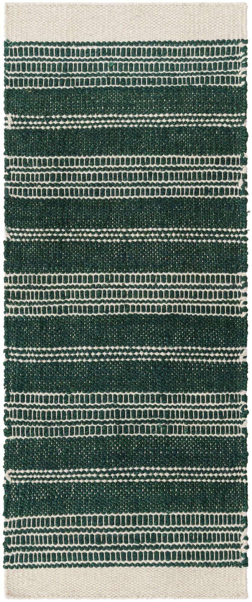 Hunter Green 2' x 5' 1 Lariat Runner Area Rug All Natural Jute & Wool With Cotton Backing Premium Carpet for Living Rooms, Dining, Office for Sale at Rug Engine