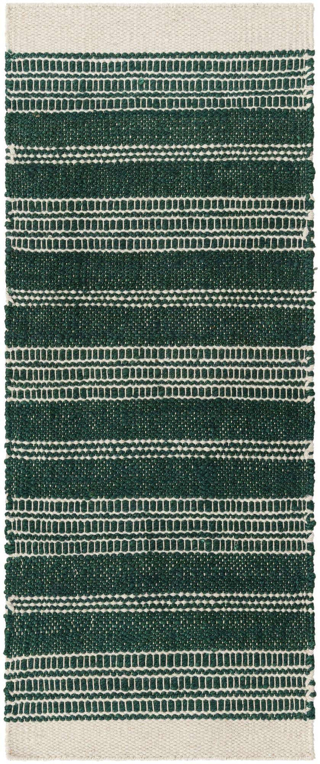 Hunter Green 2' x 5' 1 Lariat Runner Area Rug All Natural Jute & Wool With Cotton Backing Premium Carpet for Living Rooms, Dining, Office for Sale at Rug Engine