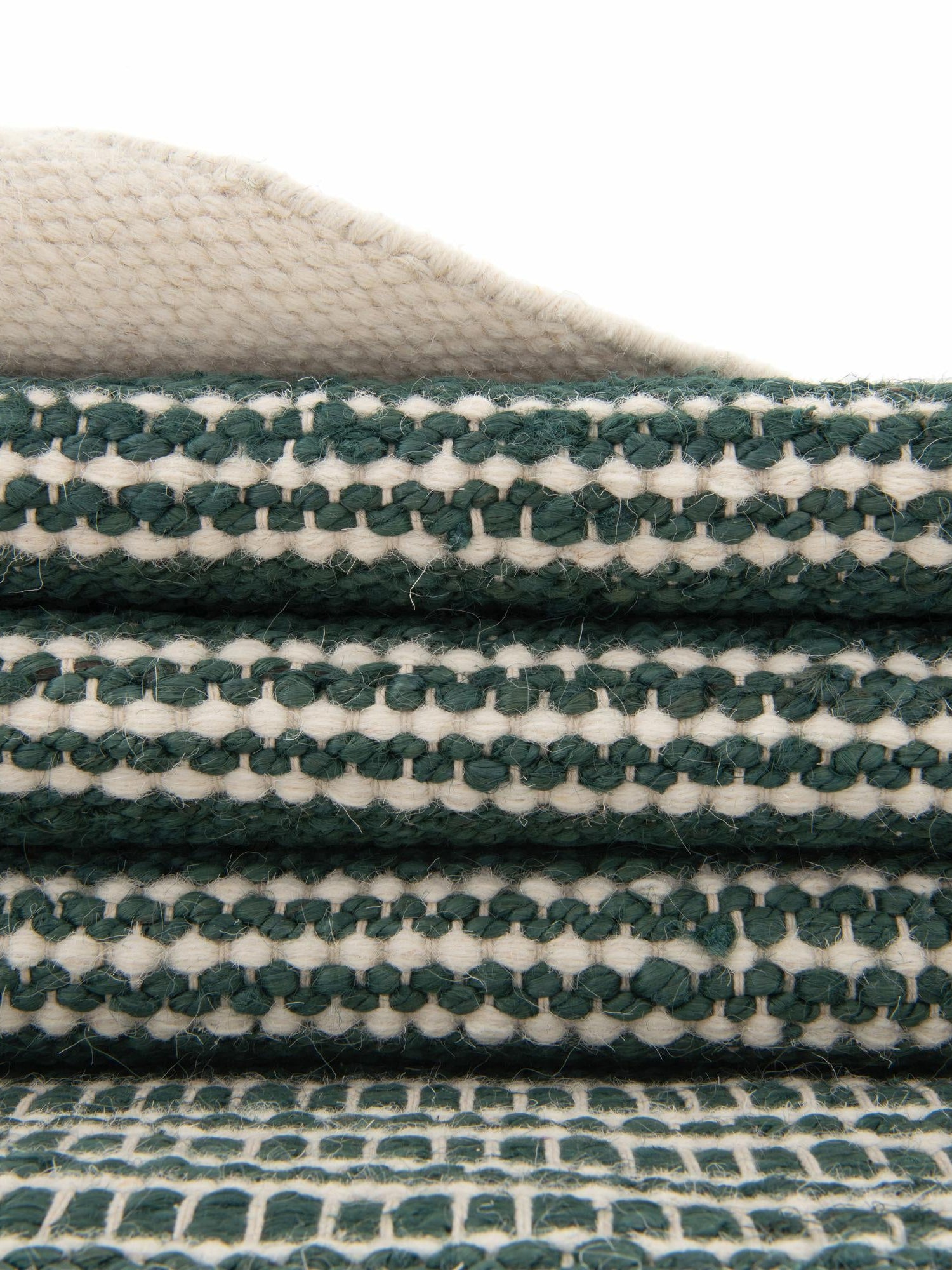 Hunter Green 2' 2 x 3' 1 Lariat Rectangle Area Rug All Natural Jute & Wool With Cotton Backing Premium Carpet for Living Rooms, Dining, Office for Sale at Rug Engine