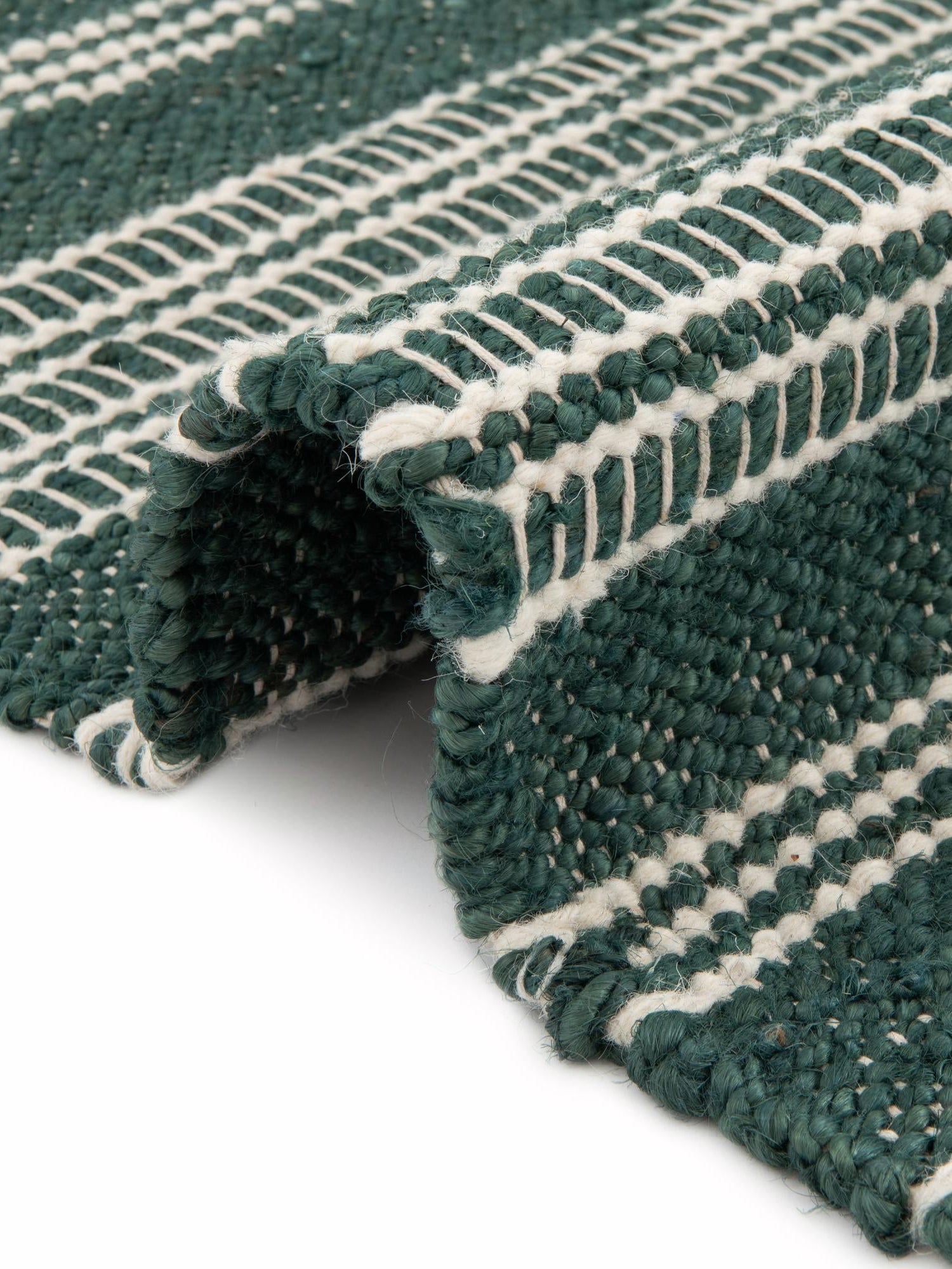 Hunter Green 2' x 6' 1 Lariat Runner Area Rug All Natural Jute & Wool With Cotton Backing Premium Carpet for Living Rooms, Dining, Office for Sale at Rug Engine