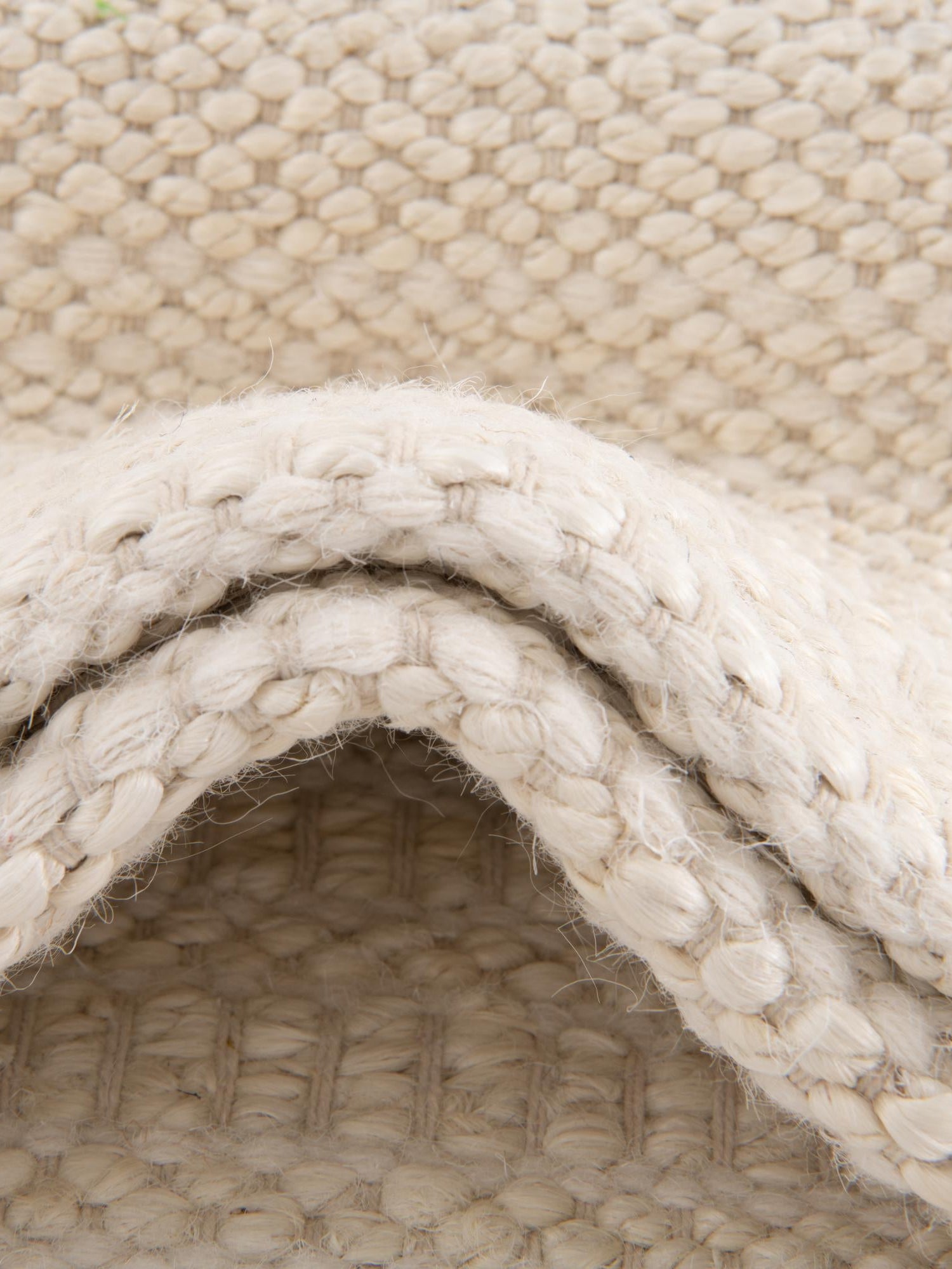 Ivory and White 7' 10 x 10' Lariat Rectangle Area Rug All Natural Jute & Wool With Cotton Backing Premium Carpet for Living Rooms, Dining, Office for Sale at Rug Engine