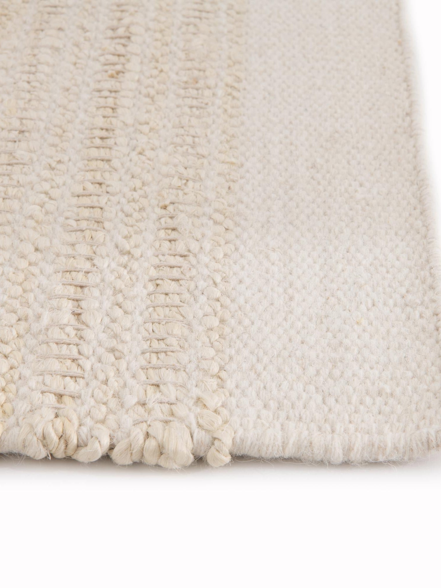 Ivory and White 2' x 6' 1 Lariat Runner Area Rug All Natural Jute & Wool With Cotton Backing Premium Carpet for Living Rooms, Dining, Office for Sale at Rug Engine