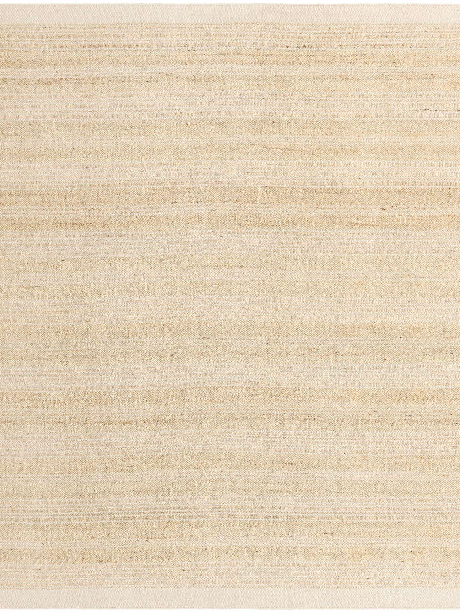 Ivory and White 7' 10 x 10' Lariat Rectangle Area Rug All Natural Jute & Wool With Cotton Backing Premium Carpet for Living Rooms, Dining, Office for Sale at Rug Engine