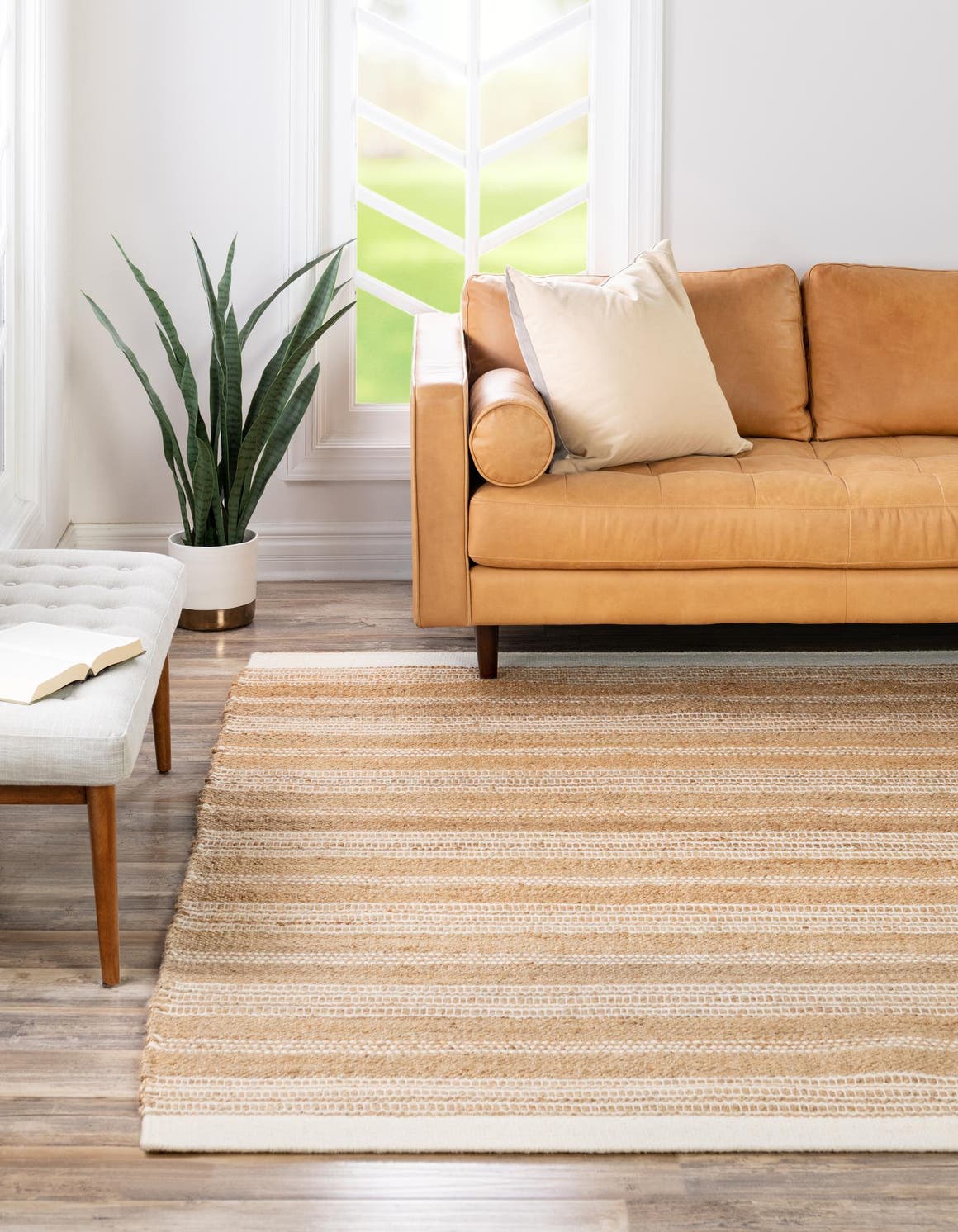 Natural 10' x 10' Lariat Square Area Rug All Natural Jute & Wool With Cotton Backing Premium Carpet for Living Rooms, Dining, Office for Sale at Rug Engine