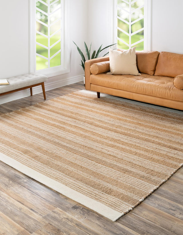 Natural 10' x 10' Lariat Square Area Rug All Natural Jute & Wool With Cotton Backing Premium Carpet for Living Rooms, Dining, Office for Sale at Rug Engine