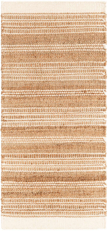 Natural 2' x 5' 1 Lariat Runner Area Rug All Natural Jute & Wool With Cotton Backing Premium Carpet for Living Rooms, Dining, Office for Sale at Rug Engine