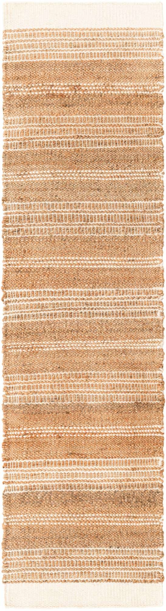 Natural 2' x 8' Lariat Runner Area Rug All Natural Jute & Wool With Cotton Backing Premium Carpet for Living Rooms, Dining, Office for Sale at Rug Engine