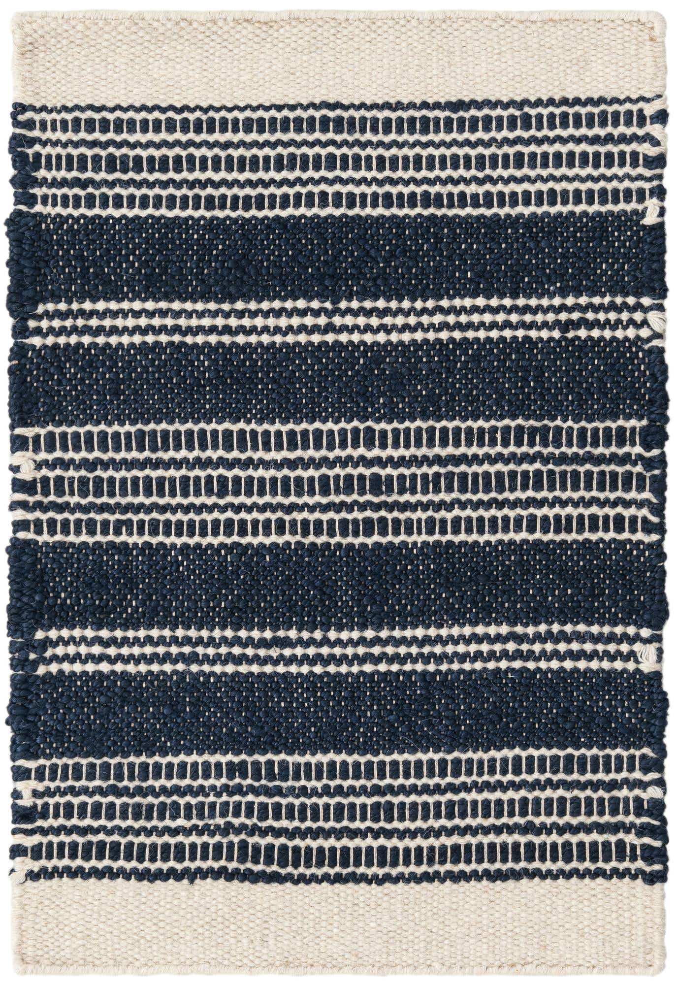 Navy Blue 2' 2 x 3' 1 Lariat Rectangle Area Rug All Natural Jute & Wool With Cotton Backing Premium Carpet for Living Rooms, Dining, Office for Sale at Rug Engine