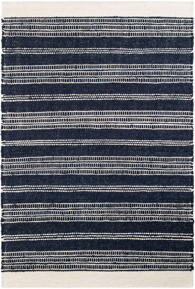 Navy Blue 4' 1 x 6' 1 Lariat Rectangle Area Rug All Natural Jute & Wool With Cotton Backing Premium Carpet for Living Rooms, Dining, Office for Sale at Rug Engine
