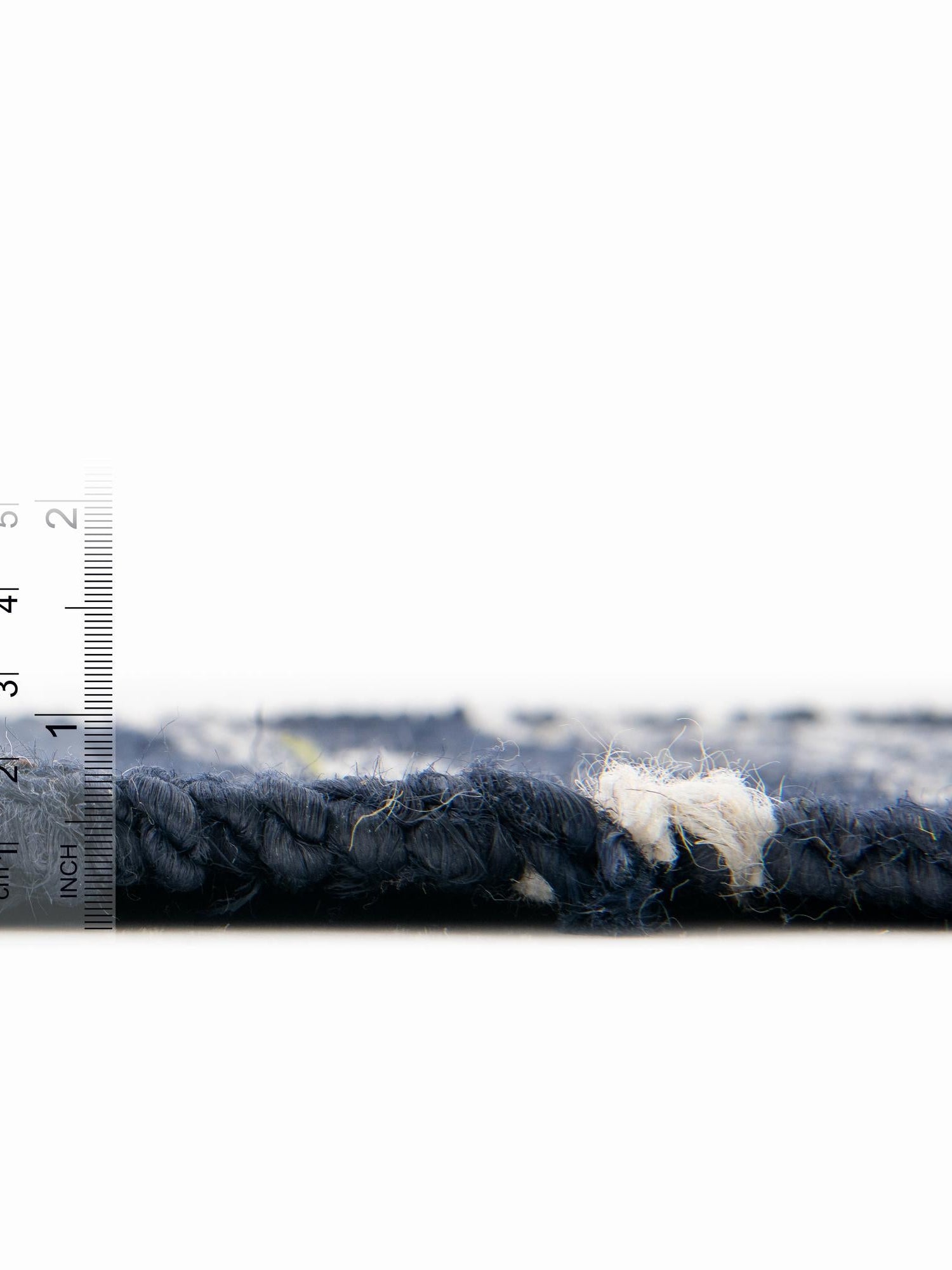 Navy Blue 4' 1 x 6' 1 Lariat Rectangle Area Rug All Natural Jute & Wool With Cotton Backing Premium Carpet for Living Rooms, Dining, Office for Sale at Rug Engine