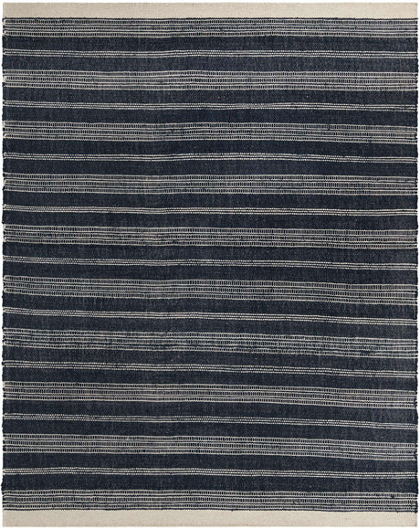 Navy Blue 9' x 12' Lariat Rectangle Area Rug All Natural Jute & Wool With Cotton Backing Premium Carpet for Living Rooms, Dining, Office for Sale at Rug Engine