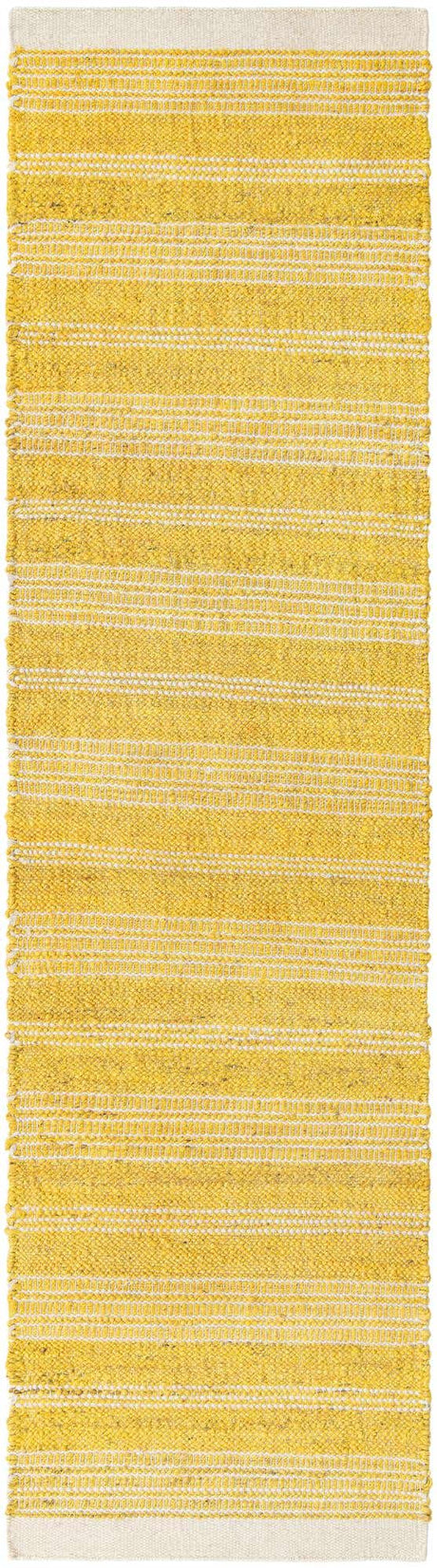 Sunshine Yellow 2' 7 x 10' Lariat Runner Area Rug All Natural Jute & Wool With Cotton Backing Premium Carpet for Living Rooms, Dining, Office for Sale at Rug Engine