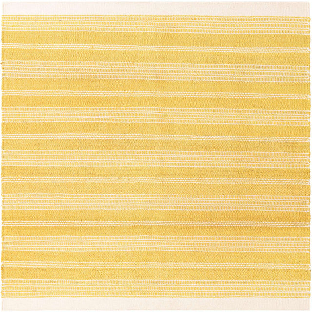 Sunshine Yellow 10' x 10' Lariat Square Area Rug All Natural Jute & Wool With Cotton Backing Premium Carpet for Living Rooms, Dining, Office for Sale at Rug Engine