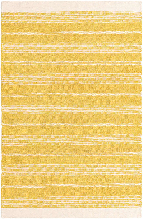 Sunshine Yellow 4' 1 x 6' 1 Lariat Rectangle Area Rug All Natural Jute & Wool With Cotton Backing Premium Carpet for Living Rooms, Dining, Office for Sale at Rug Engine