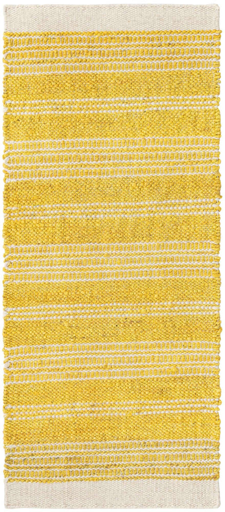 Sunshine Yellow 2' x 5' 1 Lariat Runner Area Rug All Natural Jute & Wool With Cotton Backing Premium Carpet for Living Rooms, Dining, Office for Sale at Rug Engine