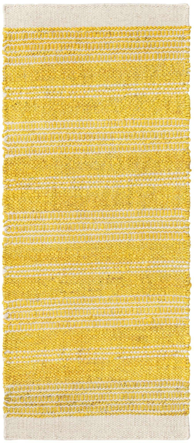 Sunshine Yellow 2' x 5' 1 Lariat Runner Area Rug All Natural Jute & Wool With Cotton Backing Premium Carpet for Living Rooms, Dining, Office for Sale at Rug Engine