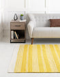 Sunshine Yellow 4' 1 x 6' 1 Lariat Rectangle Area Rug All Natural Jute & Wool With Cotton Backing Premium Carpet for Living Rooms, Dining, Office for Sale at Rug Engine