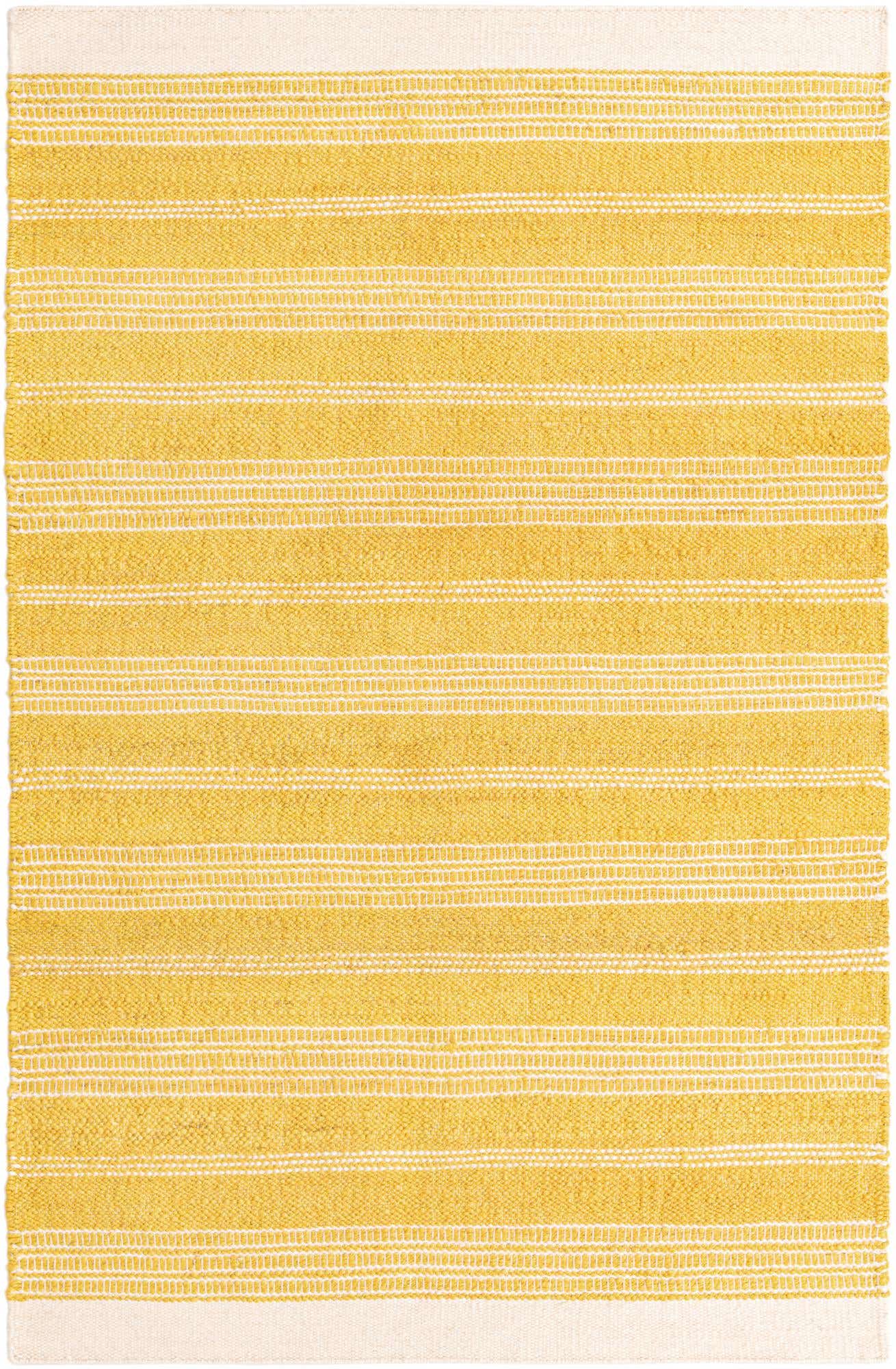 Sunshine Yellow 5' 1 x 8' Lariat Rectangle Area Rug All Natural Jute & Wool With Cotton Backing Premium Carpet for Living Rooms, Dining, Office for Sale at Rug Engine