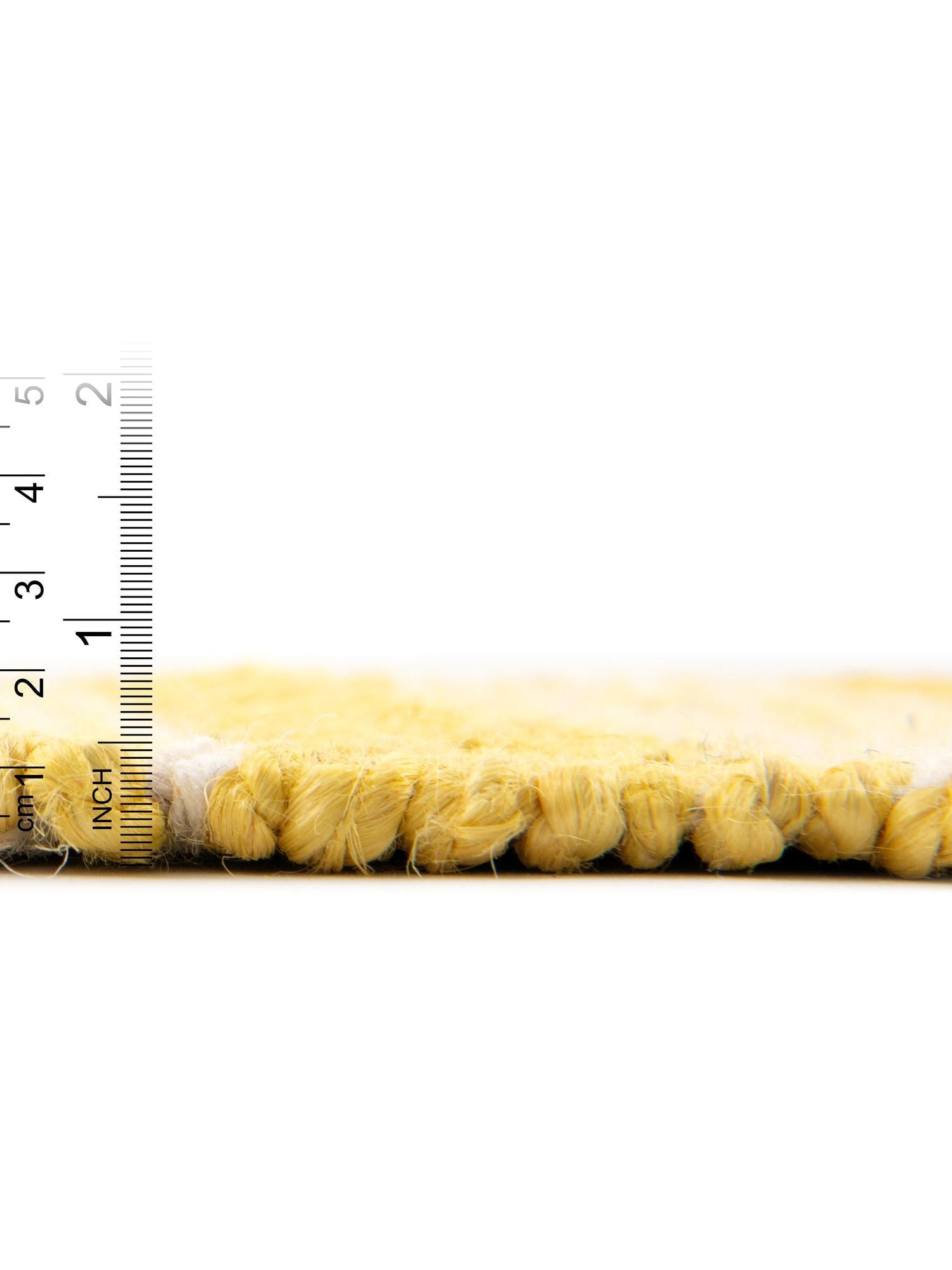 Sunshine Yellow 2' 7 x 10' Lariat Runner Area Rug All Natural Jute & Wool With Cotton Backing Premium Carpet for Living Rooms, Dining, Office for Sale at Rug Engine