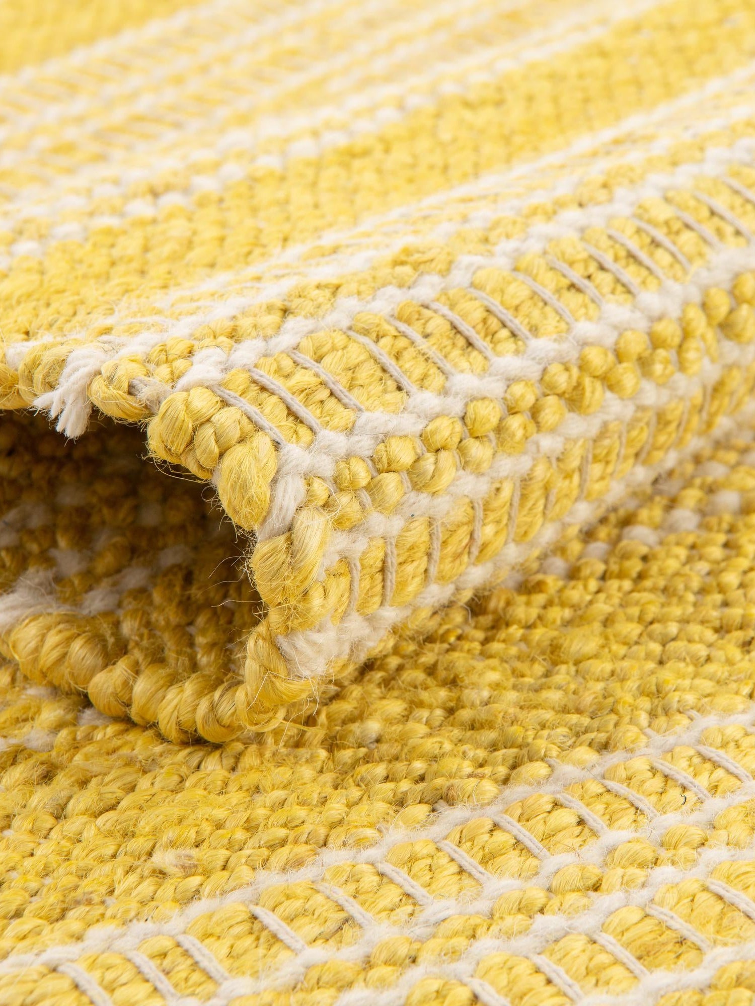 Sunshine Yellow 2' 7 x 12' Lariat Runner Area Rug All Natural Jute & Wool With Cotton Backing Premium Carpet for Living Rooms, Dining, Office for Sale at Rug Engine