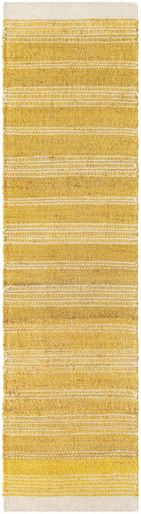 Sunshine Yellow 2' x 8' Lariat Runner Area Rug All Natural Jute & Wool With Cotton Backing Premium Carpet for Living Rooms, Dining, Office for Sale at Rug Engine