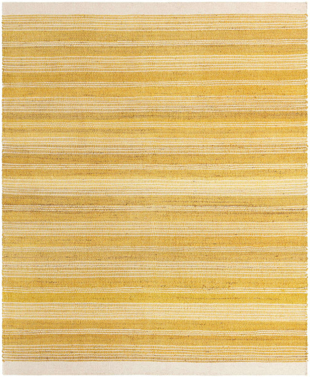 Sunshine Yellow 7' 10 x 10' Lariat Rectangle Area Rug All Natural Jute & Wool With Cotton Backing Premium Carpet for Living Rooms, Dining, Office for Sale at Rug Engine