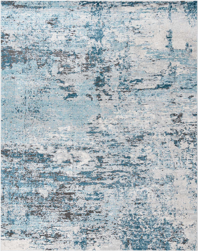 Blue 10' x 13' Leipzig Rectangle Area Rug 75% Polypropylene & 25% Polyester Modern Contemporary Carpet for Kitchens, Bedroom, Living Room Home Decor for Sale at Rug Engine