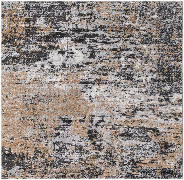 Beige 5' 3 x 5' 3 Leipzig Square Area Rug 75% Polypropylene & 25% Polyester Modern Contemporary Carpet for Kitchens, Bedroom, Living Room Home Decor for Sale at Rug Engine