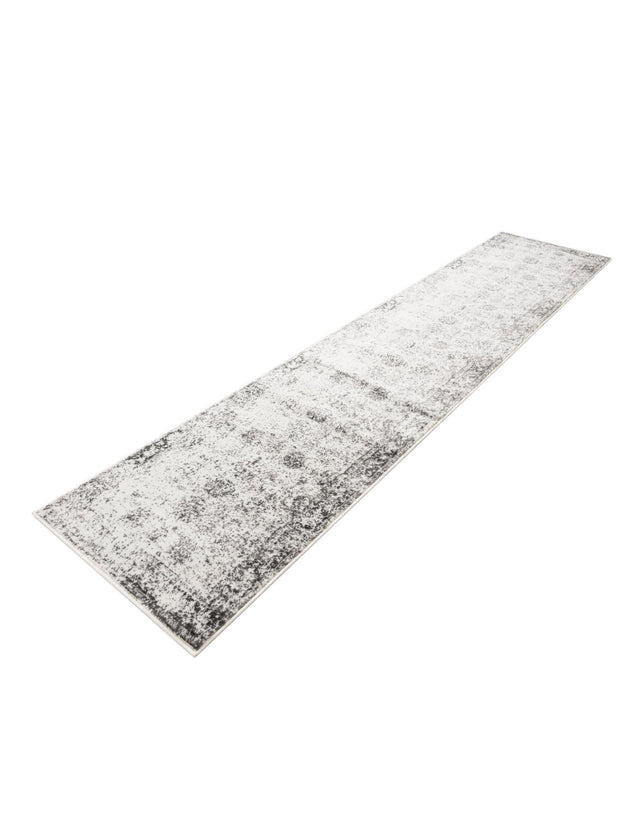Gray 2' 7 x 12' Sofia Runner Area Rug Durable Easy Clean Stain Resistant Unique Carpet for Affordable Interior Home Design for Sale at Rug Engine