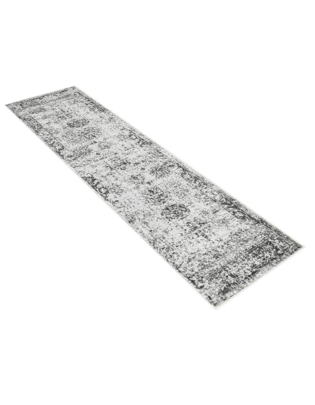 Gray 2' x 8' Sofia Runner Area Rug Durable Easy Clean Stain Resistant Unique Carpet for Affordable Interior Home Design for Sale at Rug Engine