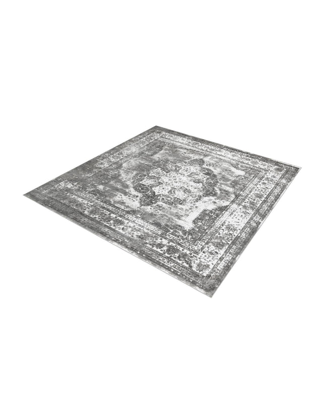 Gray 13' 1 x 13' 1 Sofia Square Area Rug Durable Easy Clean Stain Resistant Unique Carpet for Affordable Interior Home Design for Sale at Rug Engine