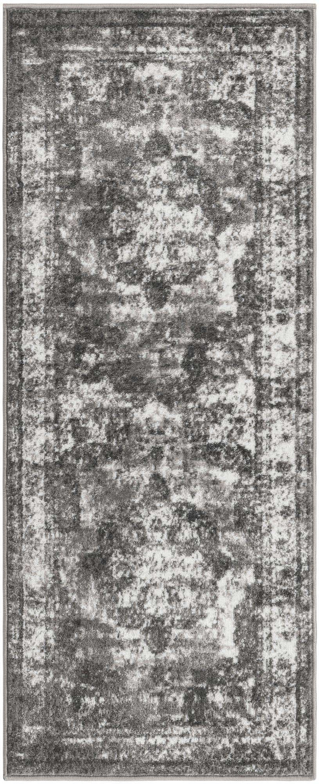 Gray 2' x 5' 1 Sofia Runner Area Rug Durable Easy Clean Stain Resistant Unique Carpet for Affordable Interior Home Design for Sale at Rug Engine