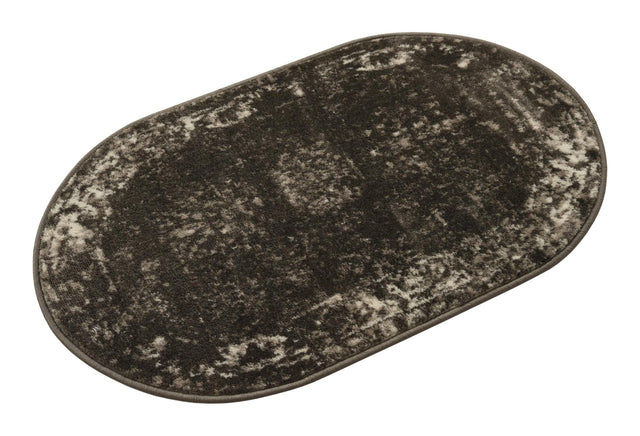 Dark Gray 2' x 3' 1 Sofia Oval Area Rug Durable Easy Clean Stain Resistant Unique Carpet for Affordable Interior Home Design for Sale at Rug Engine