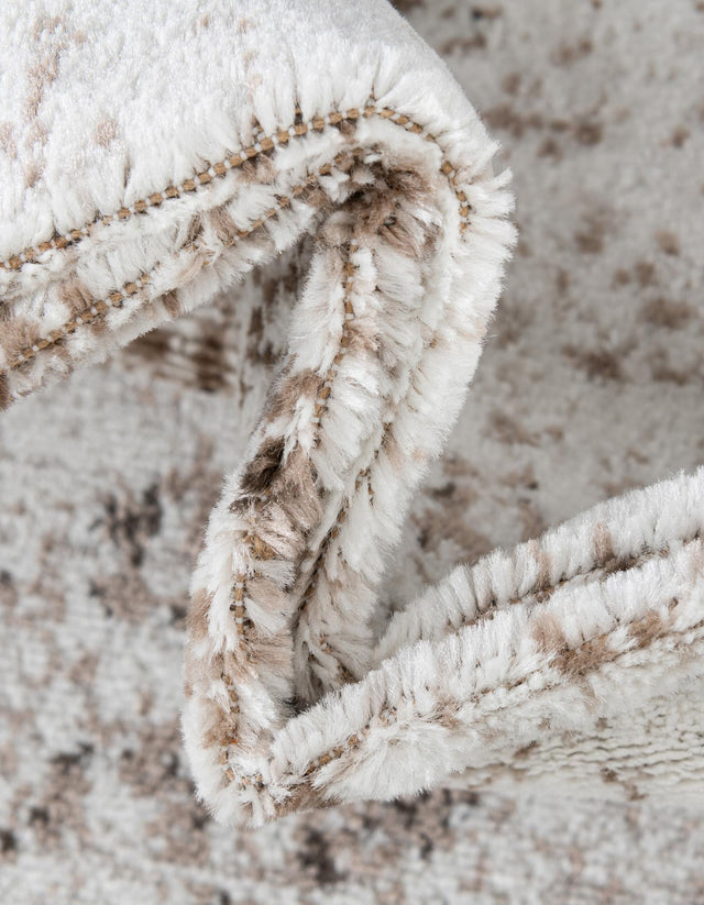 Beige 3' 1 x 6' 1 Sofia Hearth Half-Round Semicircle Area Rug Durable Easy Clean Stain Resistant Unique Carpet for Affordable Interior Home Design for Sale at Rug Engine