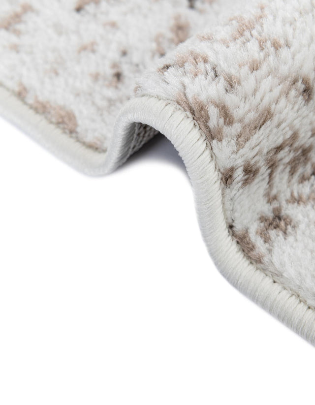 Beige 3' 1 x 6' 1 Sofia Hearth Half-Round Semicircle Area Rug Durable Easy Clean Stain Resistant Unique Carpet for Affordable Interior Home Design for Sale at Rug Engine