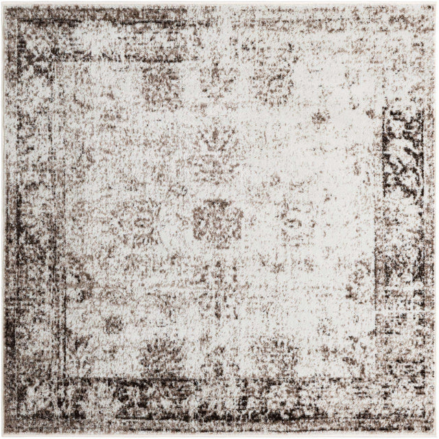 Beige 5' 3 x 5' 3 Sofia Square Area Rug Durable Easy Clean Stain Resistant Unique Carpet for Affordable Interior Home Design for Sale at Rug Engine