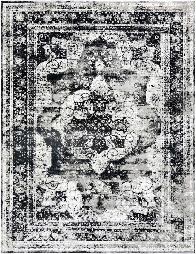 Black 10' x 13' 1 Sofia Rectangle Area Rug Durable Easy Clean Stain Resistant Unique Carpet for Affordable Interior Home Design for Sale at Rug Engine